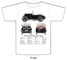 Morris Minor Semi-Sports 1930 T-shirt Front